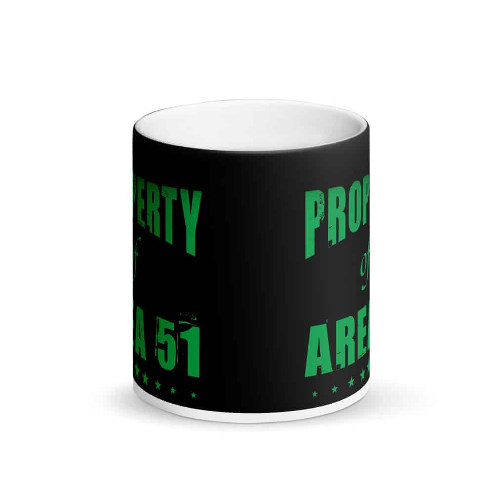 Property of Area 51 – Matte Black MAGIC MUG