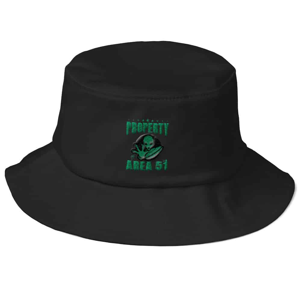 Property of Area 51 – Old School Bucket Hat - Black