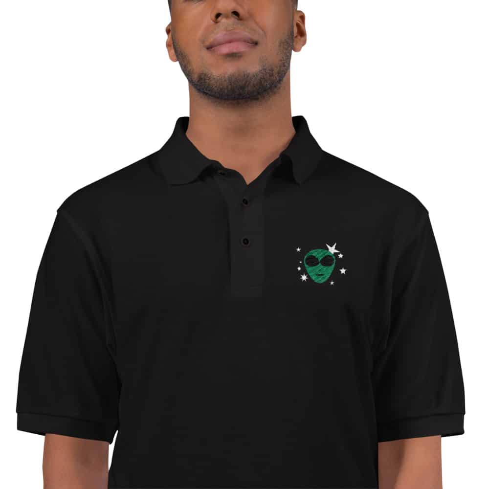 Alien Stars Men’s Premium Polo - Black