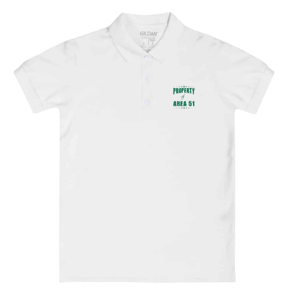 Property of Area 51 – Embroidered Women’s Polo Shirt