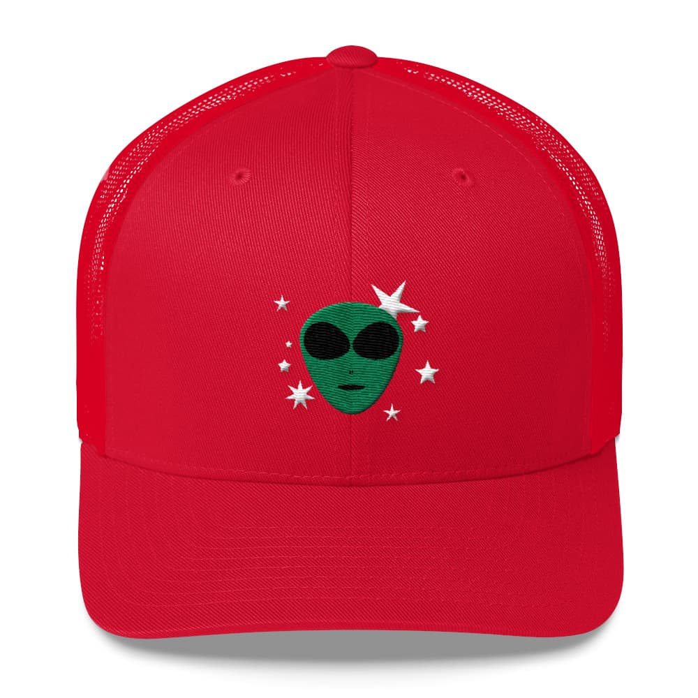 Alien Stars Trucker Cap - Red