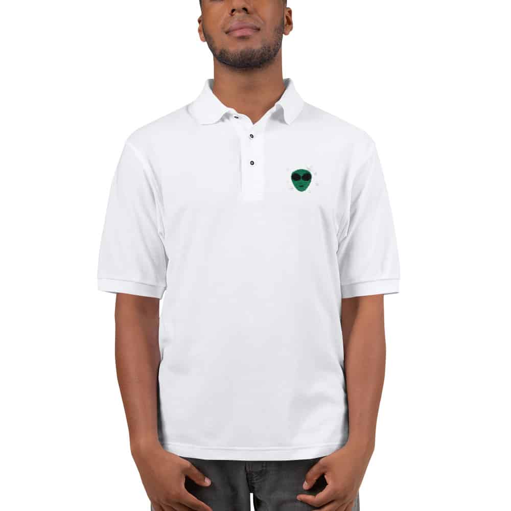 Alien Stars Men’s Premium Polo - White