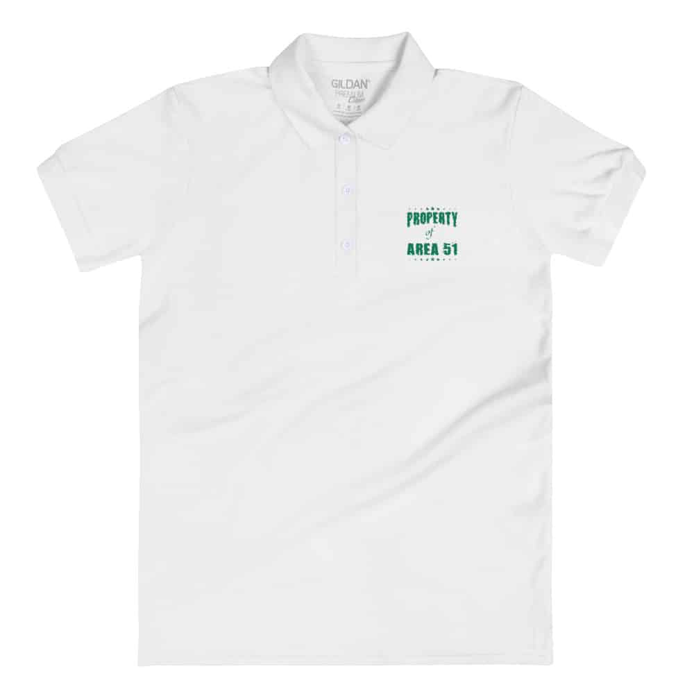 Property of Area 51 – Embroidered Women’s Polo Shirt
